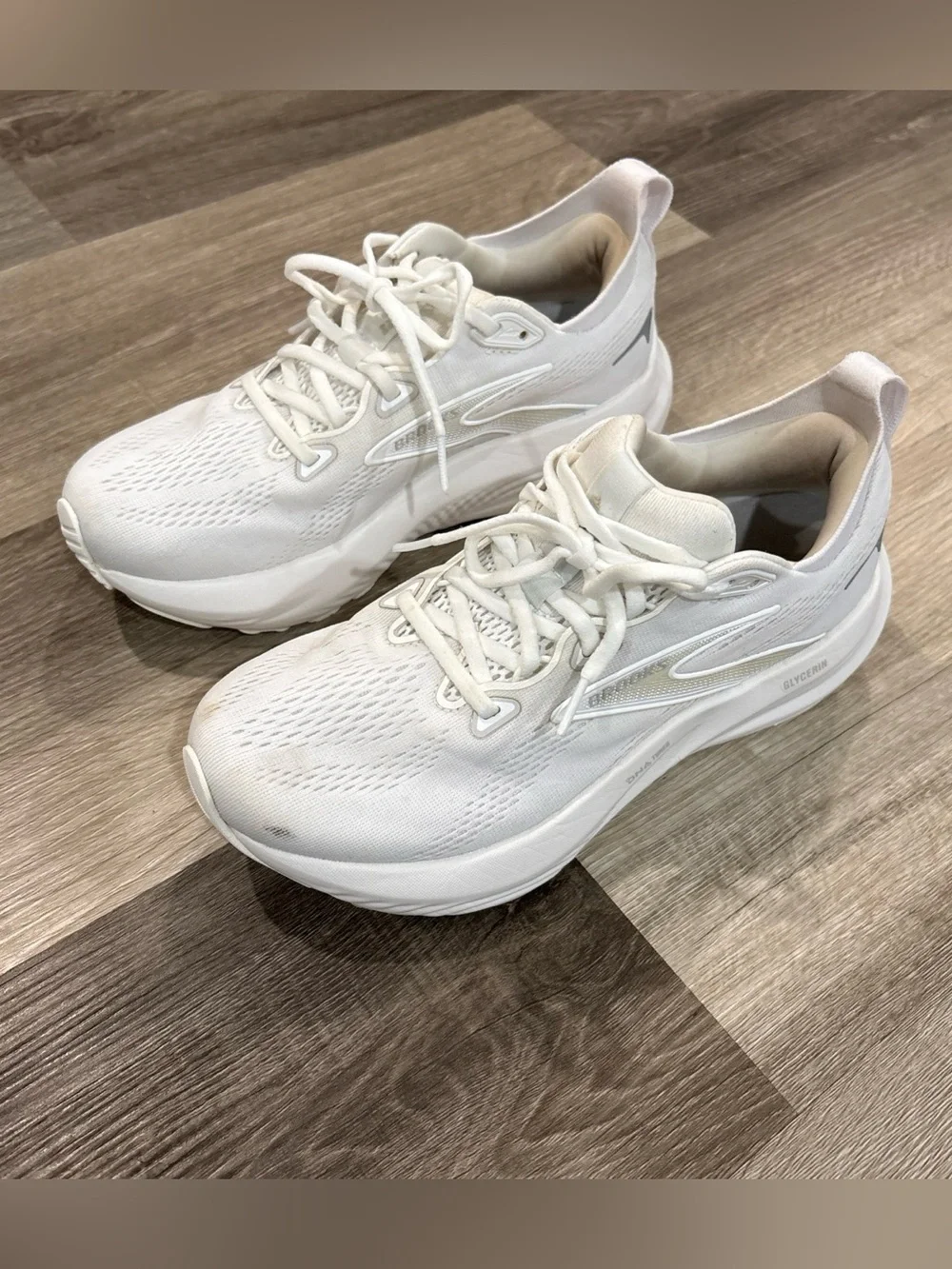 Brooks Glycerin 22 120434-1B-151 Sneakers Women’s Athletic Running Shoes 8 White - Picture 3 of 16